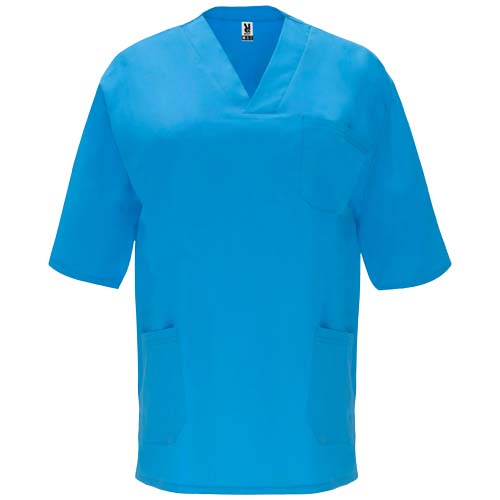 Panacea 160 g/m2 bluzka do pracy unisex z krótkim rękawem  Błękit dunajski R90981J0 