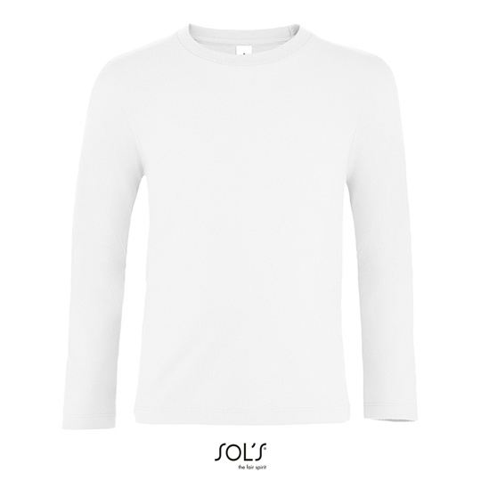 Dziecięca Koszulka Długi Rękaw Bawełniana White L02947-543250 