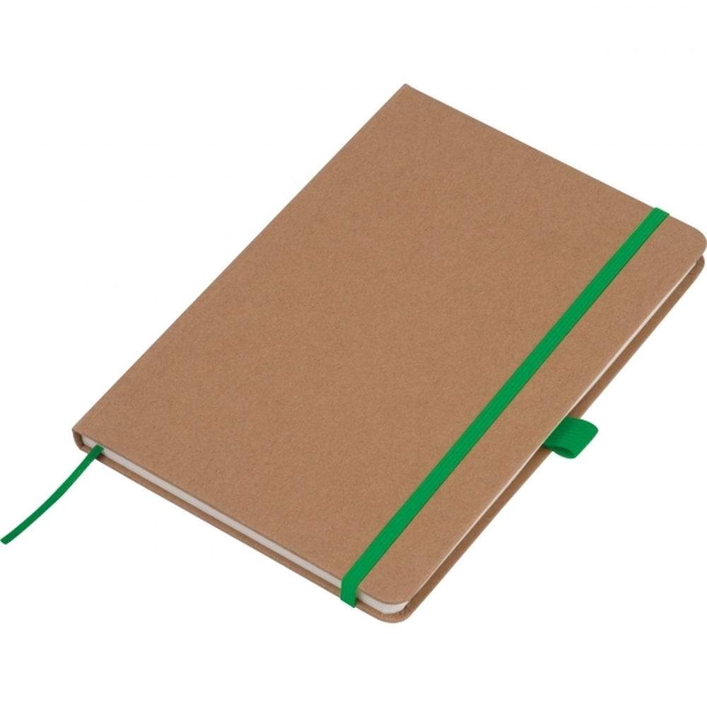 Notatnik A5 w linie z papieru z recyklingu BOURNEMOUTH Zielony 528309 