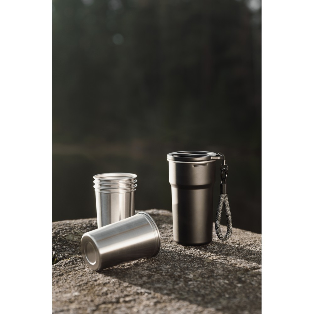 Zestaw kubków podróżnych 250 ml VINGA Parks, 4 el. Black VG675-03 (3)