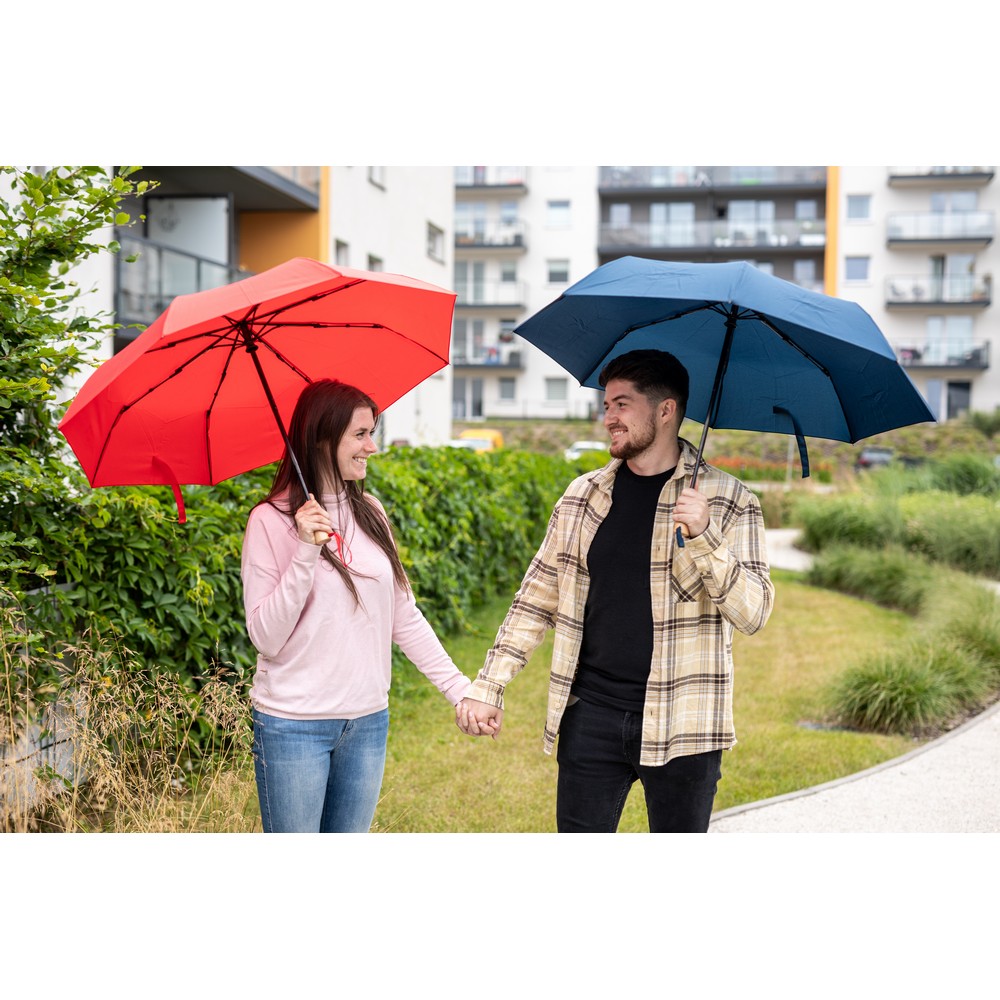 Parasol automatyczny RPET, składany | Nell Czerwony V7242-05 (5)