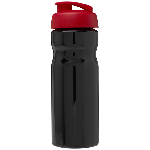Bidon H2O Base® o pojemności 650 ml z wieczkiem zaciskowym Czarny-Czerwony 21004514 (2)