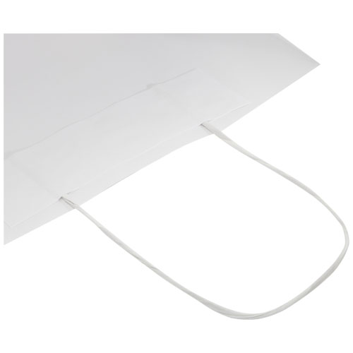 Torba z papieru Kraft ze skręconymi uchwytami – 24 x 9 x 24 cm Biały 1ZM00601 (6)