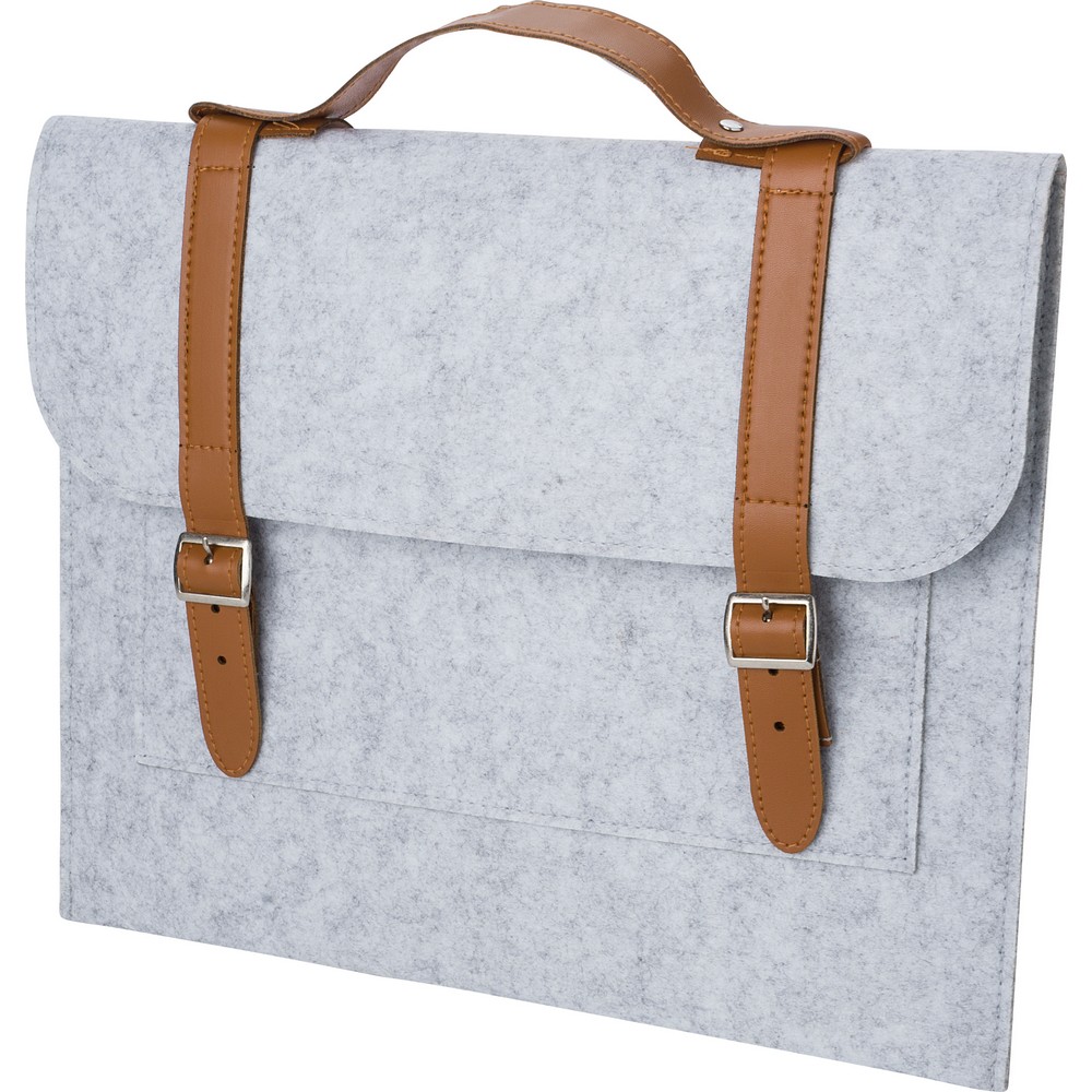 Torba na laptopa 14" z filcu RPET Szary V1252-19 (4)