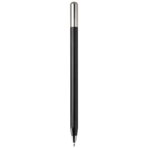 SMART - SMART długopis kulkowy z mechanizmem obrotowym typu twist z recyklingowanego aluminium (czarny tusz). Czarny 10728290 