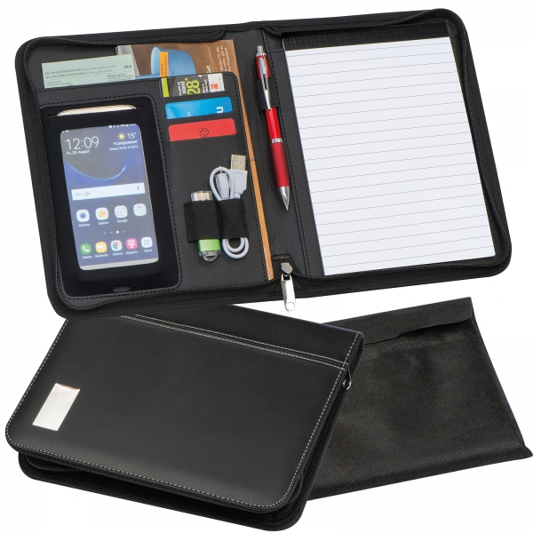 Gadżet reklamowy - Folder A5 z notatnikiem w linie LOGAN