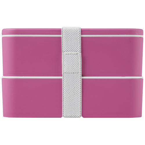 MIYO dwupoziomowe pudełko na lunch Magenta-Magenta-Biały 21047041 (3)