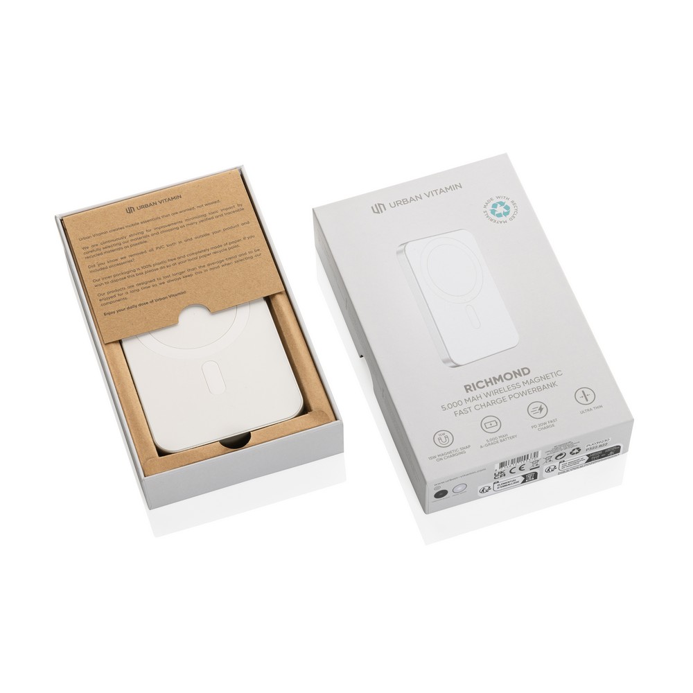Power bank 5000 mAh Urban Vitamin Richmond, RABS Srebrny P322.822 (15)