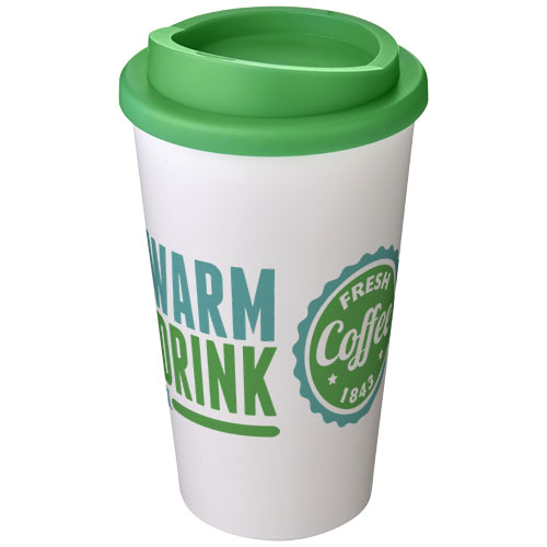 Kubek termiczny z serii Americano® o pojemności 350 ml Biały-Zielony 21000131 (1)