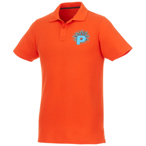 Helios - koszulka męska polo z krótkim rękawem Pomarańczowy 38106330 (1)