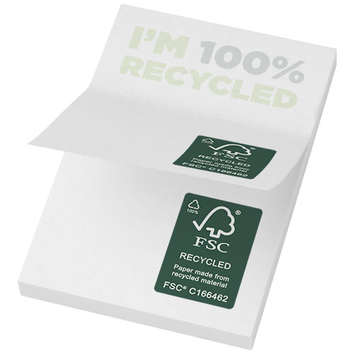 Gadżet reklamowy - 250x Karteczki samoprzylepne z recyklingu o wymiarach 50 x 75 mm Sticky-Mate®