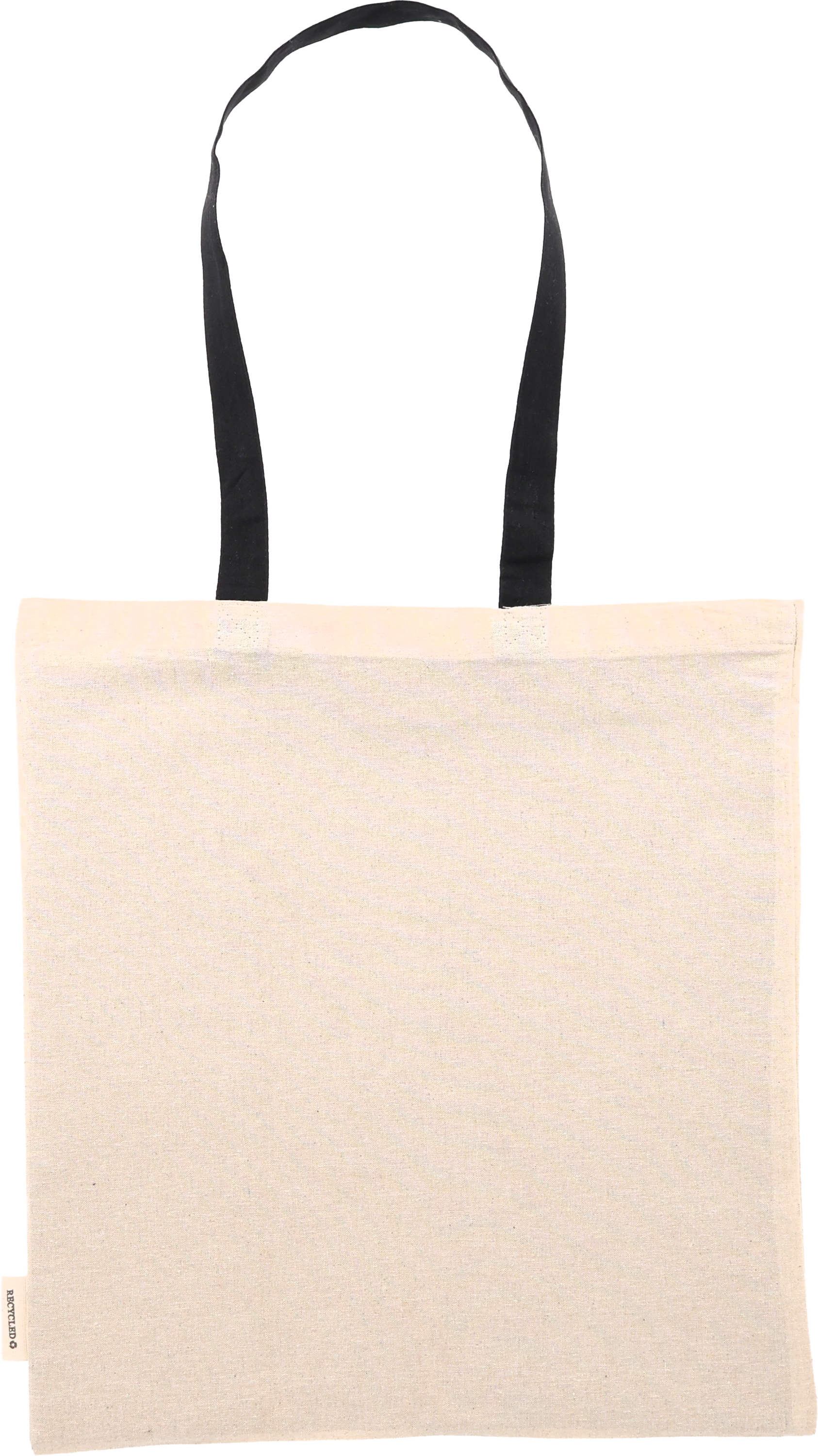 Torba bawełniana z długimi uszami, z recyklingu 140g/m2 CAMBRIDGE Czarny 545403 