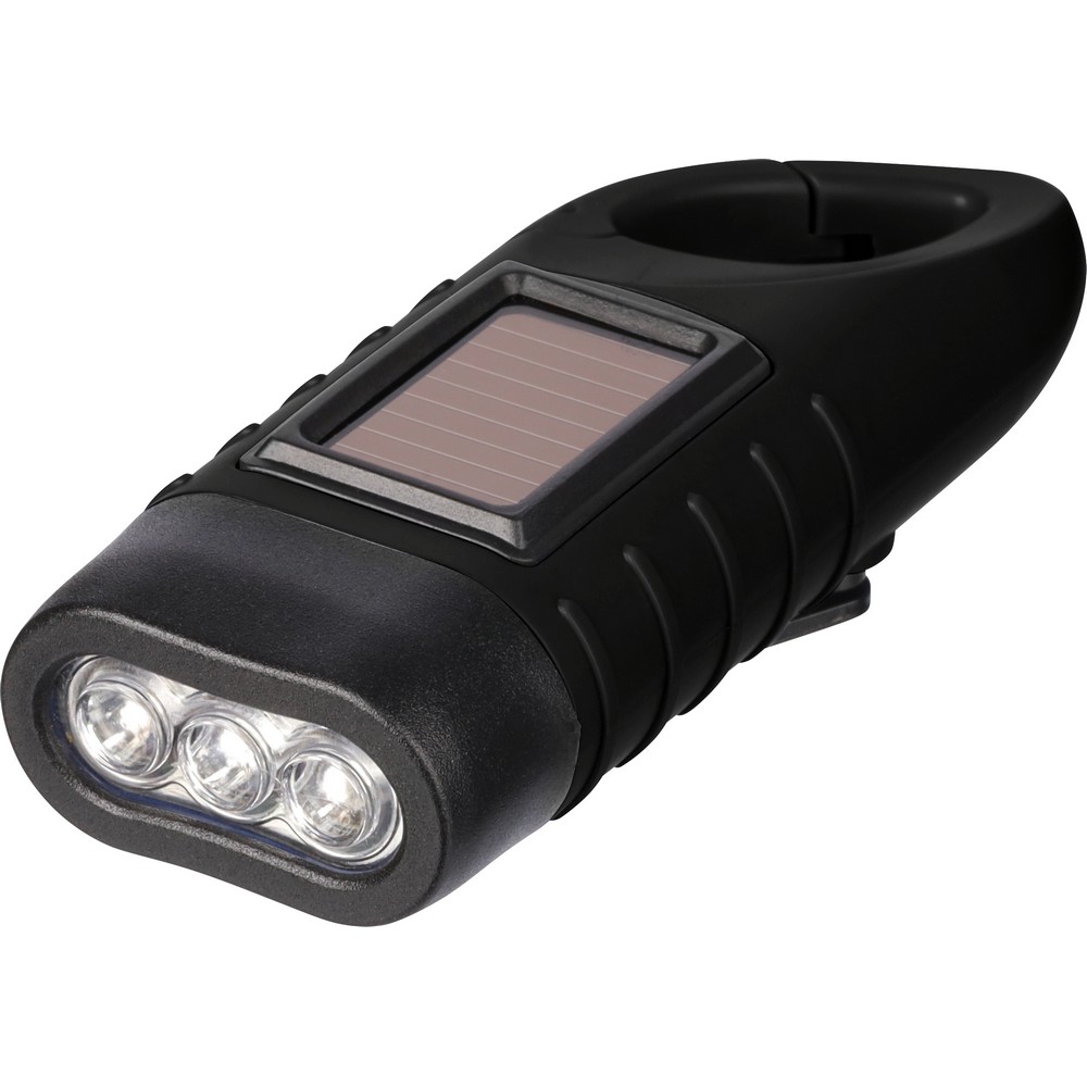 Latarka solarna, lampka LED Czarny VB346-03 