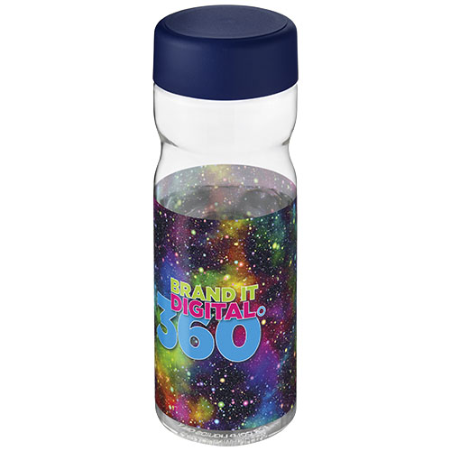 Bidon H2O Active® Base Tritan™ o pojemności 650 ml z zakrętką Przezroczysty klarowny-Niebieski 21043810 (1)