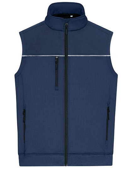 Kamizelka Robocza Softshell Odblaskowa - Navy & Navy Carbon JN1867-525172 (1)
