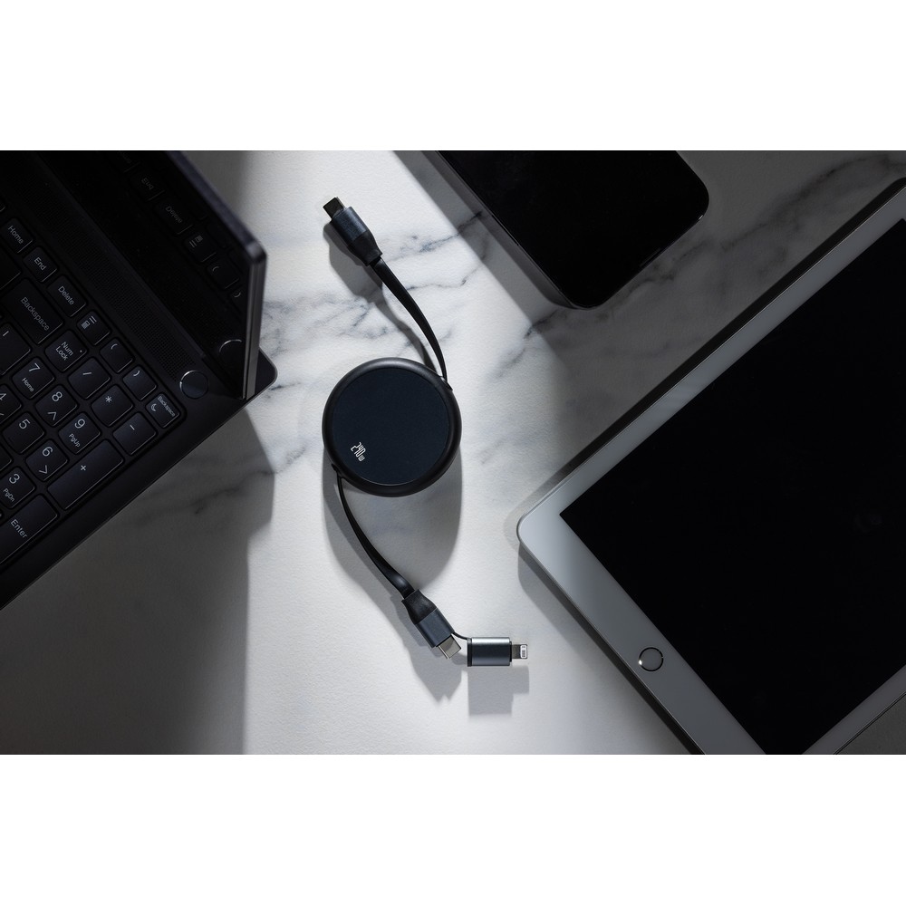 Zwijany kabel do ładowania 240W Terra Black P302.7701 (7)