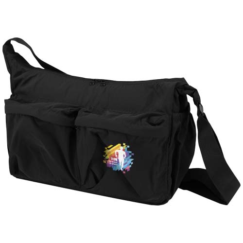 Calli - torba na laptopa o przekątnej 13 cali wykonaa z recyklingowanego nylonu z certyfikatem GRS Czarny 12081090 (1)
