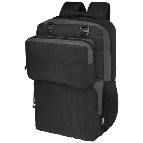 Trailhead plecak na 15-calowego laptopa o pojemności 14 l z recyklingu z certyfikatem GRS Czarny-Szary 12068290 