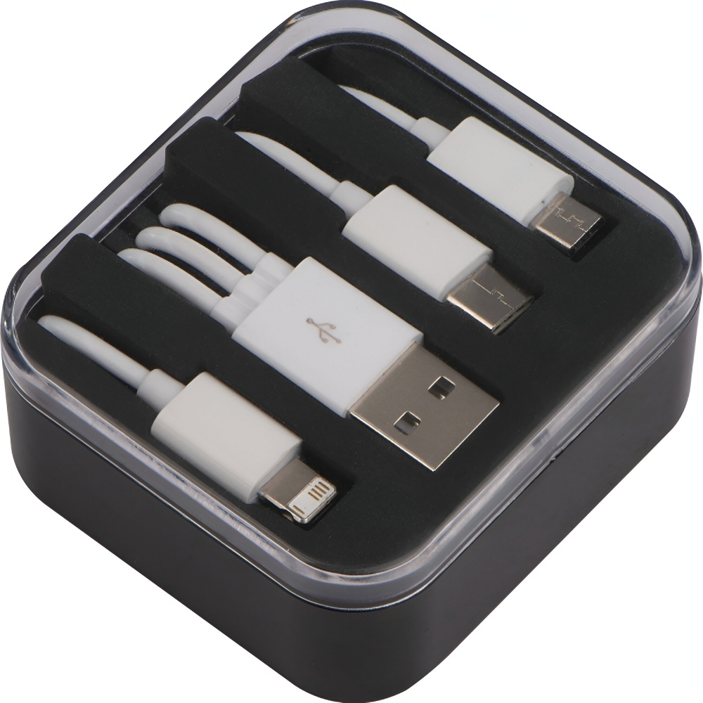 Kabel do ładowania 3w1 BRITTANY Czarny 2078403 