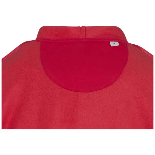 Jasper bluza unisex z kapturem z materiału organicznego pochodzącego z recyklingu z certyfikatem OCS, o gramaturze 280 g/m² Czerwony 3966621A (4)