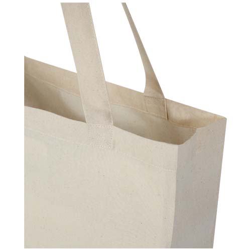 Madras torba na zakupy z bawełny z recyklingu z certyfikatem GRS 140 g/m² z dnem Naturalny 12073306 (4)
