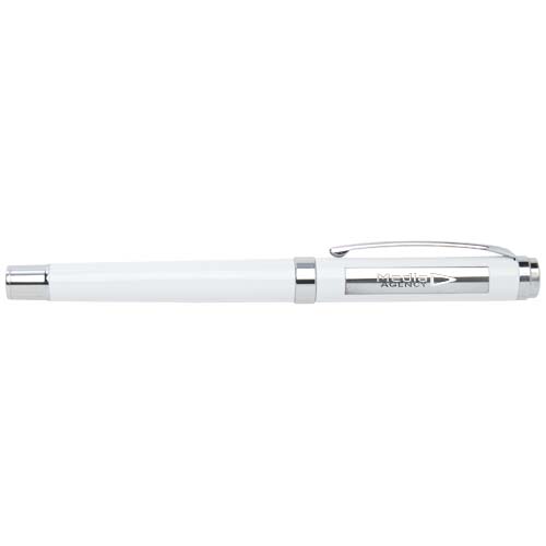 Legato Elegance zestaw notatnik A5 w twardej okładce z długopisem żelowym Biały-Biały 10625801 (1)