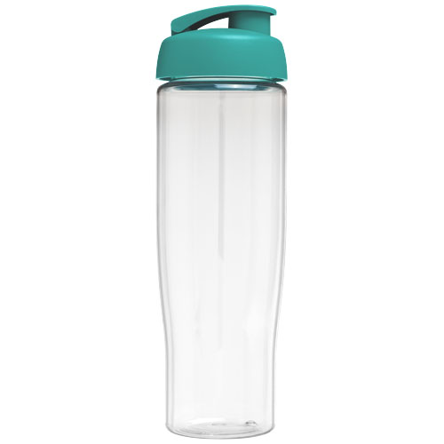 Bidon H2O Tempo® o pojemności 700 ml z wieczkiem zaciskowym Przezroczysty-Turkusowy niebieski 21004005 (3)