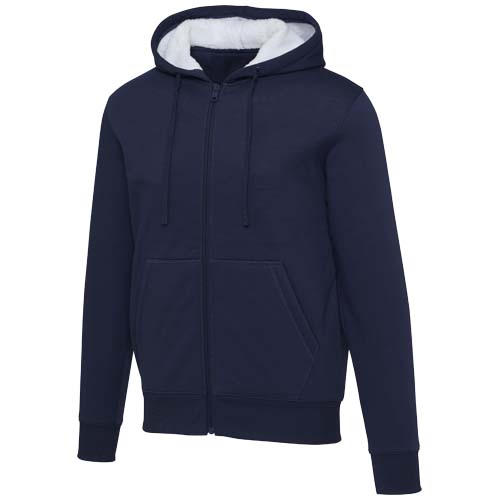 Natron bluza sherpa z kapturem z zamkiem błyskawicznym na całej długości Granatowy 39507559 