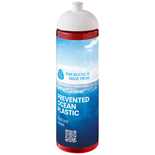 H2O Active® Eco Vibe 850 ml, bidon z kopułową pokrywką  Czerwony-Biały 21048406 (1)