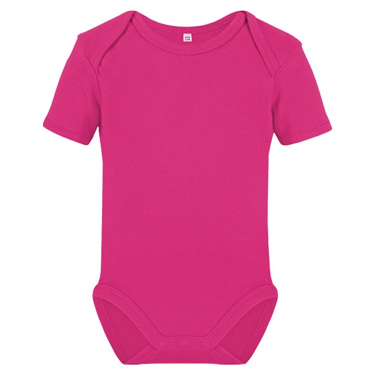 Body Niemowlęce Krótki Rękaw Bawełna Organiczna Cherry Pink X11120-599052 