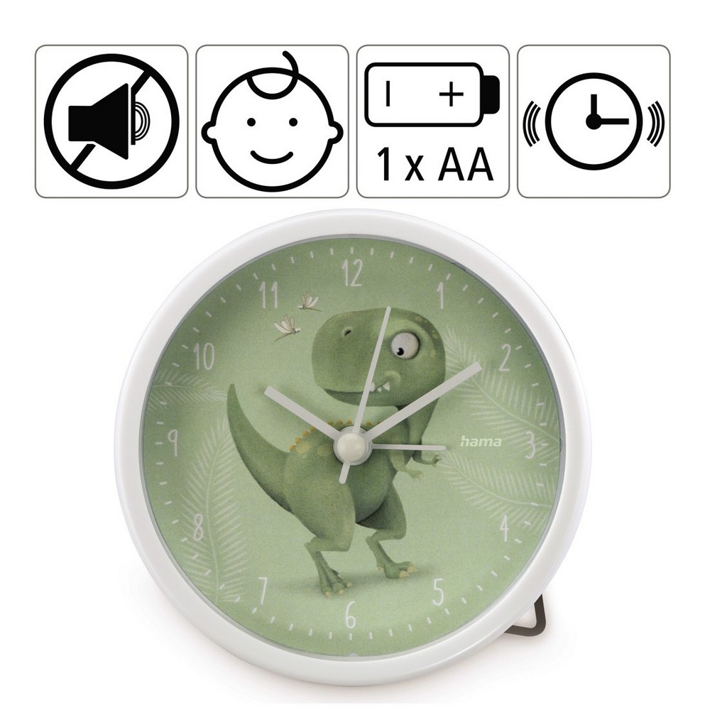 Budzik dla dzieci Hama Happy Dino Zielony VH060-06 (3)