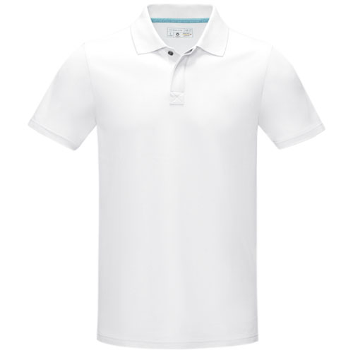 Męska organiczna koszulka polo Graphite z certyfikatem GOTS Biały 37508010 (3)