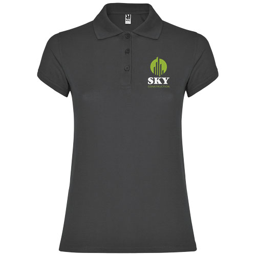 Star koszulka damska polo z krótkim rękawem Dark Lead R66344B5 (1)