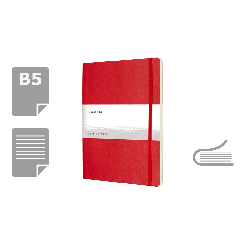 MOLESKINE Notatnik ok. B5 Czerwony VM401-05 