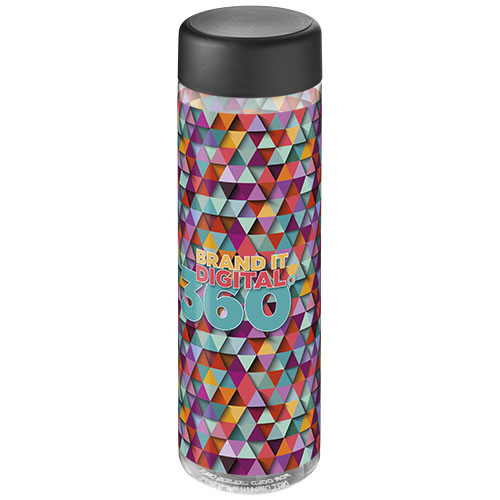 H2O Active® Vibe 850 ml screw cap water bottle Przezroczysty-Czarny 21043000 (1)