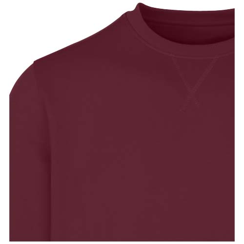 Jasper organiczna bluza unisex z recyklingu o gramaturze 280 g/m² z okrągłym dekoltem i certyfikatem OCS Głęboki bordowy 3956122A (5)