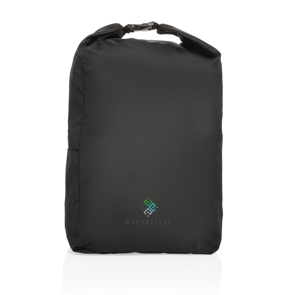 Zwijany plecak AWARE™ RPET Czarny P762.751 (8)