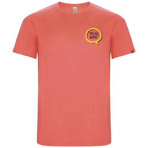Imola sportowa koszulka męska z krótkim rękawem Fluor Coral R04272K1 (1)