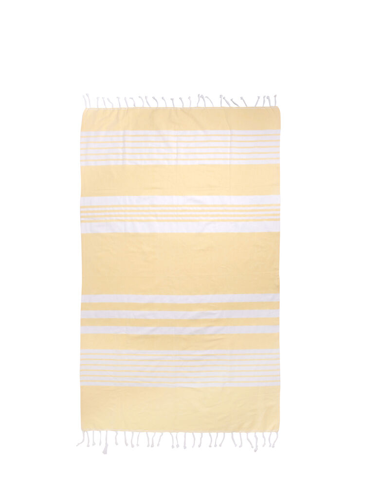 Gadżet reklamowy - Ręcznik ELLA HAMAM 90x170CM, żółty