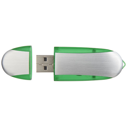 USB Oval Zielone jabłko-Srebrny 1Z30580G (5)