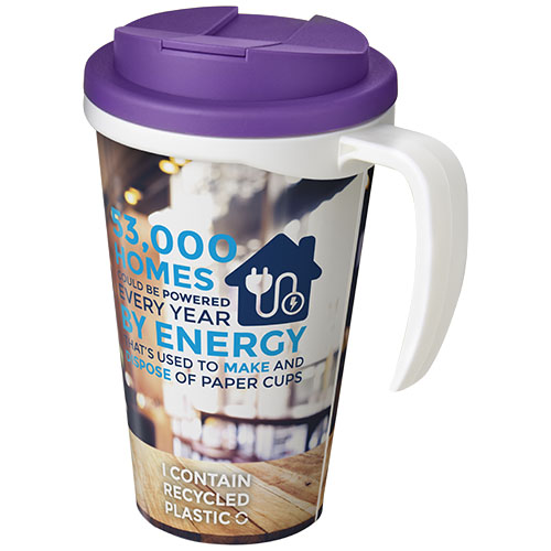 Gadżet reklamowy - 50x Kubek Brite-Americano® 350 ml z wieczkiem zapobiegającym rozchlapaniu