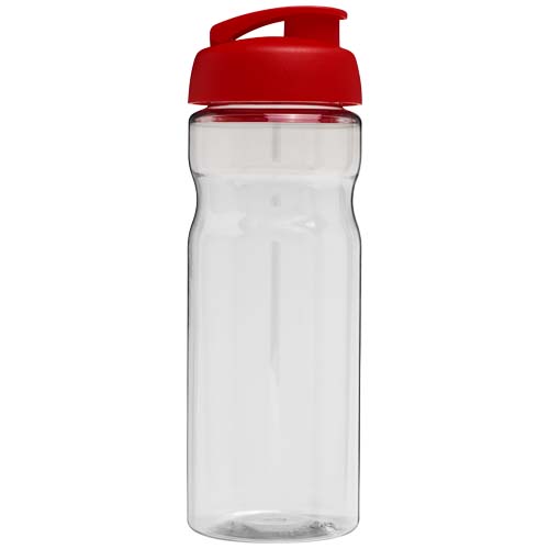 Bidon H2O Eco o pojemności 650 ml z wieczkiem zaciskowym Przezroczysty-Czerwony 21009794 (3)