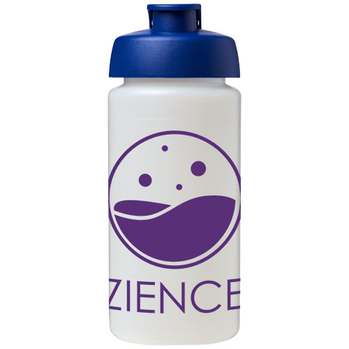 Bidon Baseline® Plus o pojemności 500 ml z wieczkiem zaciskowym i uchwytem Przezroczysty-Niebieski 21007217 (1)