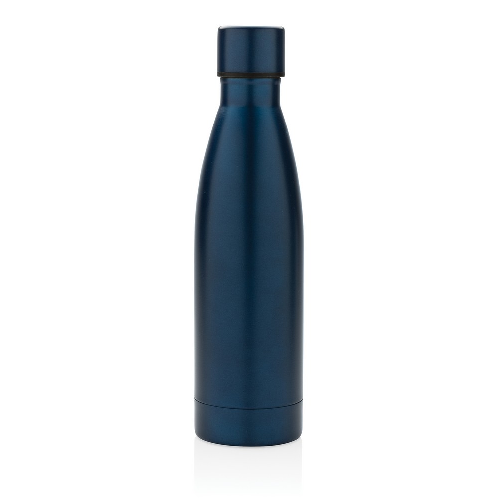 Butelka termiczna 500 ml, stal nierdzewna z recyklingu Niebieski P433.275 (1)