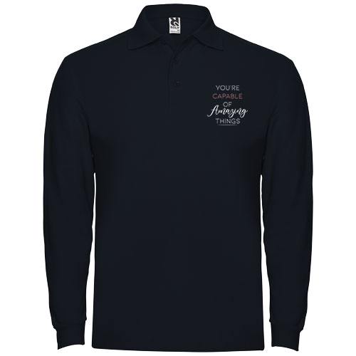 Estrella koszulka męska polo z długim rękawem Navy Blue R66351R5 (1)