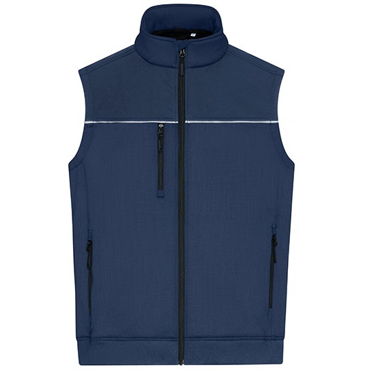 Kamizelka Robocza Softshell Odblaskowa - Navy & Navy Navy JN1867-525182 