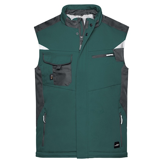Kamizelka Robocza Softshell Odblaskowa - Navy & Navy Dark Green JN825-530401 