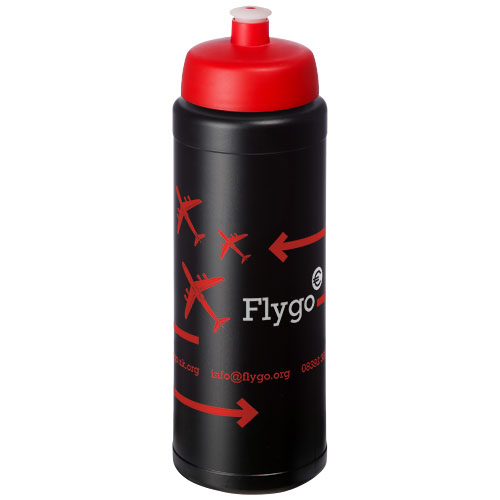 Bidon Baseline® Plus o pojemności 750 ml z wieczkiem sportowym Czarny-Czerwony 21069014 (1)