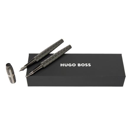 Gadżet reklamowy - Zestaw upominkowy Hugo Boss pióro wieczne i pióro kulkowe - HSH4982D + HSH4985D