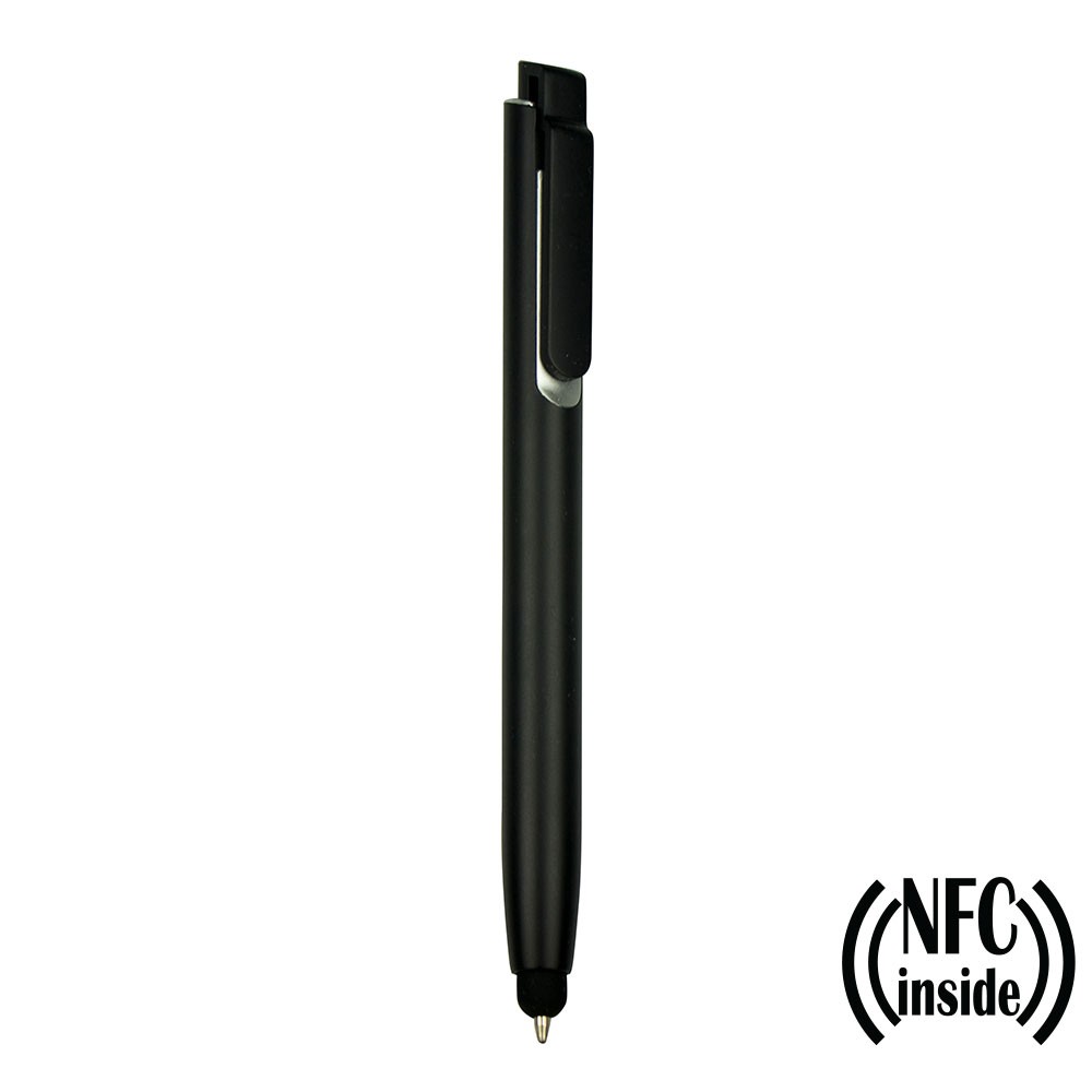 Długopis z chipem NFC, touch pen | Henrietta Czarny V9343-03 (5)